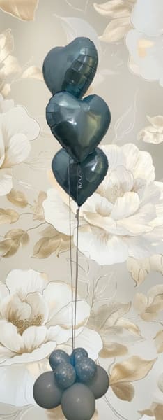 Heliumballons Hameln · Herzballon-Bouquet zur Hochzeit