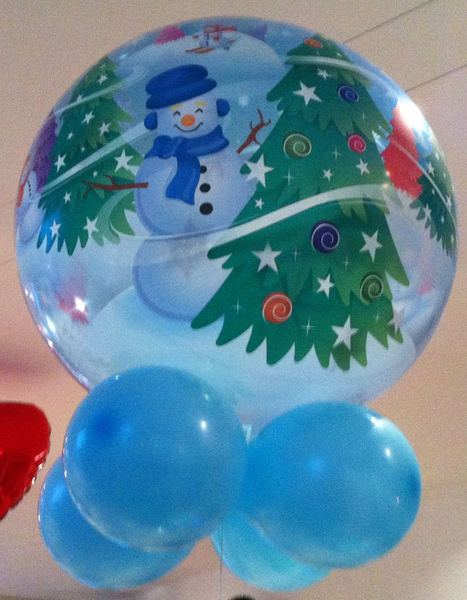 Heliumballons Hameln · Deko-Bubble mit Wintermotiv