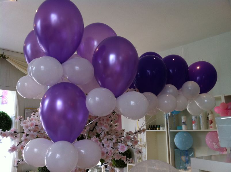 Heliumballons Hameln · Heliumballons in Lila metallic