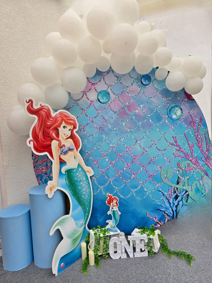 BallongirlandeArielleErsterGeburtstag