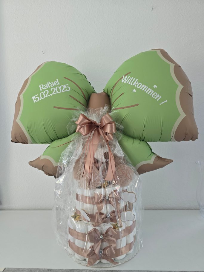 FolienballonSchleifemitTextaufWindeltorteBallonShopHameln