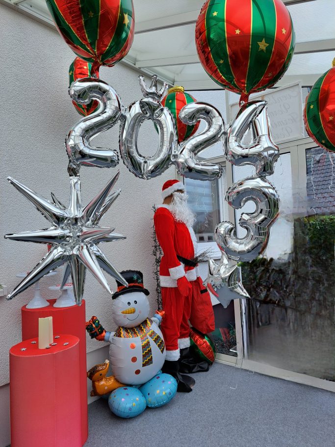 Ballondekoration WeihnachtenSilvesterJahreswechselBallonShopHameln