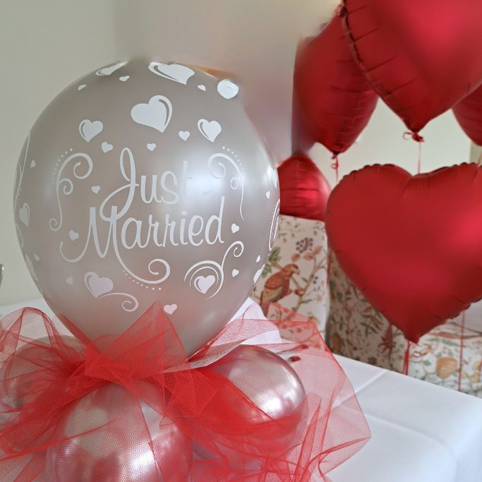 BallonGeschenkJustMarriedHochzeitsgeschenkBallonShopHameln